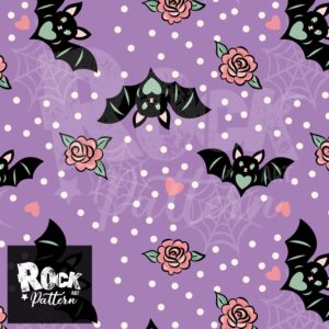 Dots and bats purple