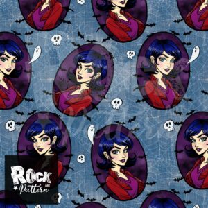 Hand drawn seamless pattern : the witch