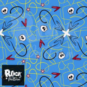 Hand drawn seamless pattern labyrinth